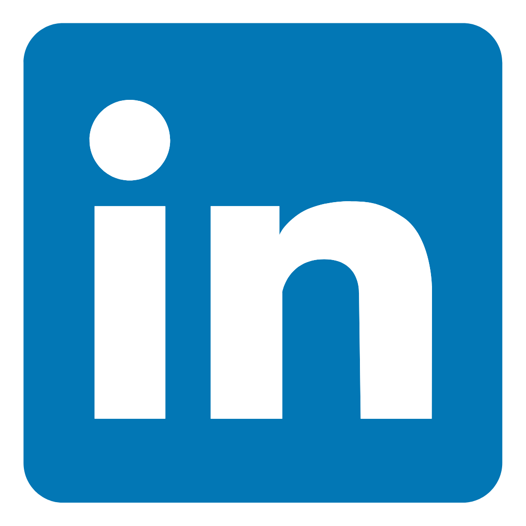the linkedin logo in square