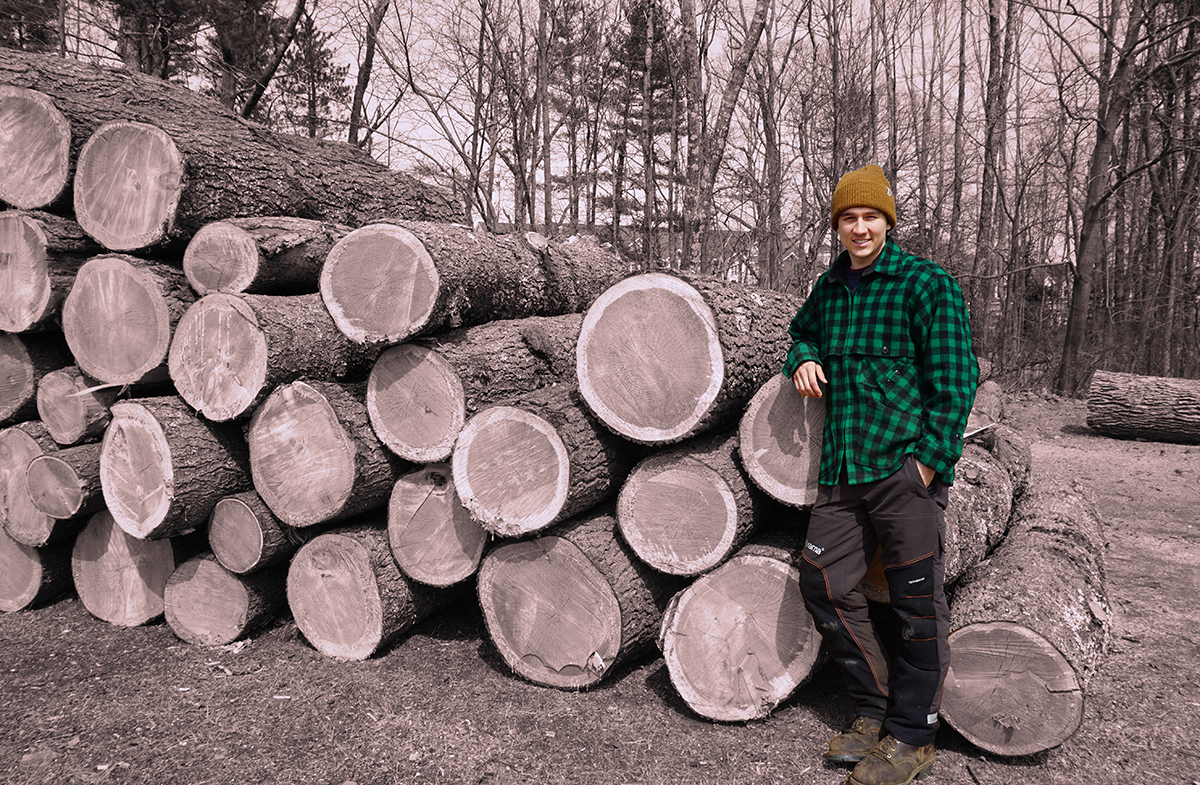 UNH Forest Technology student Zach Simino '19