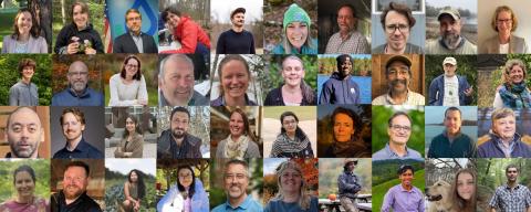 40 people's portrait pictures in a grouping