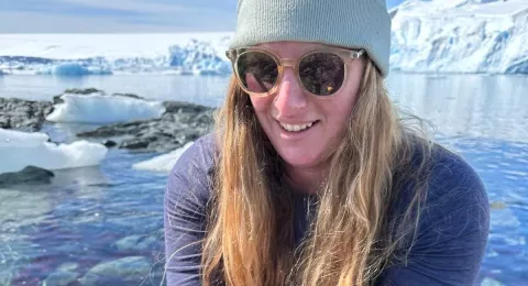 UNH graduate student Hannah Gossner