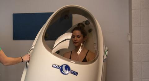 Student in a Body Pod