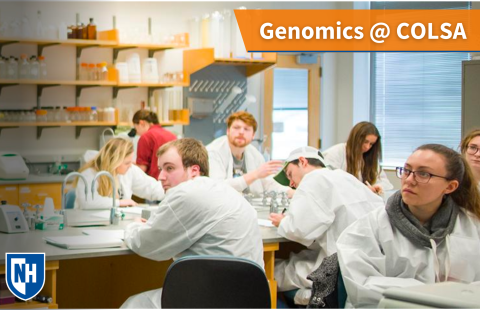 A thumbnail of genomics students in a lab