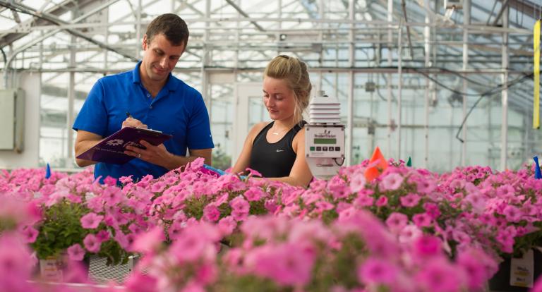 Research at the UNH Macfarlane Research Greenhouses