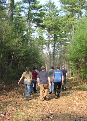 UNH FORT Students In Woods
