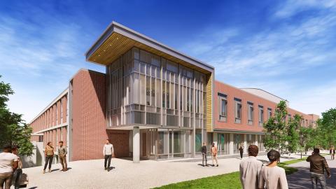 Spaulding Hall Renovation Exterior Rendering