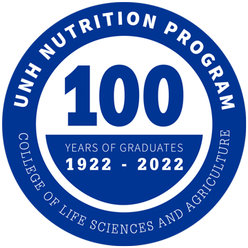 UNH Nutrition Program 100 Years logo 1922-2022