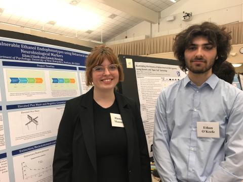 UNH student Hannah Manning at the UNH Undergraduate Research Conference