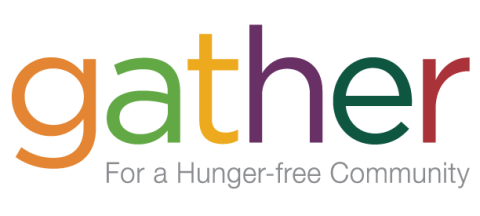 Gather logo – text says Gather: For a Hunger-free Community