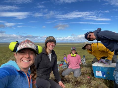 SoilBioME team outdoors in AK on a successful research mission