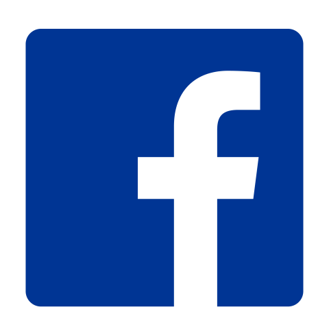 Facebook logo in unh blue