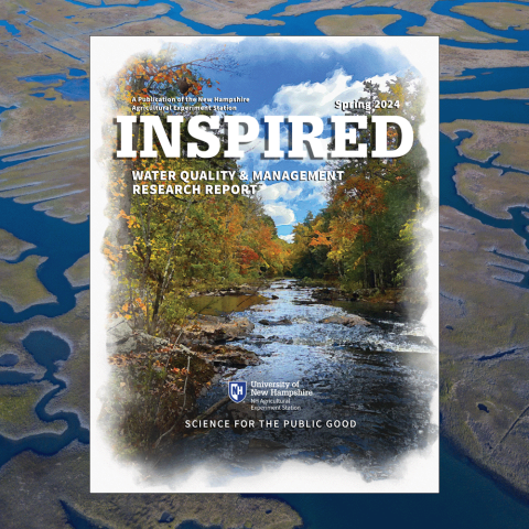 Cover image for INSPIRED Water Quality & Water Management issue overlaid on a network of rivers