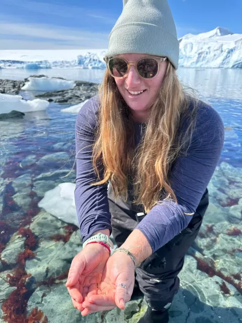 UNH graduate student Hannah Gossner