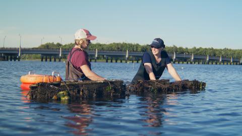 Oyster farmers discuss the social and economic aspects of aquaculture in New Hampshire's coastal waters.