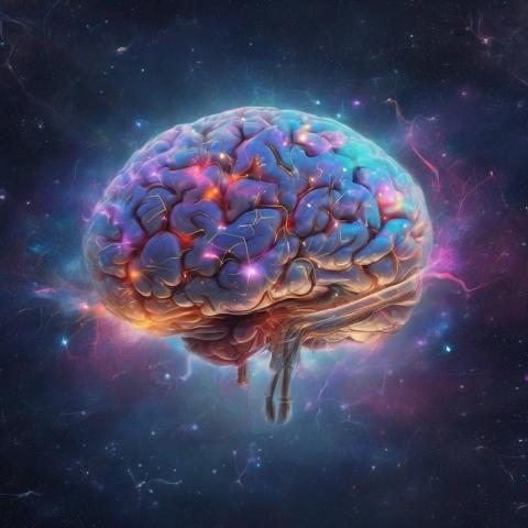 AI-generated brain image