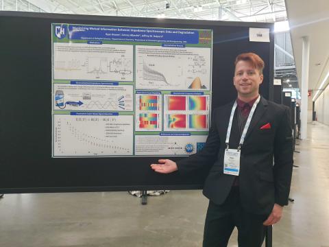 Ryan Brown presenting his research
