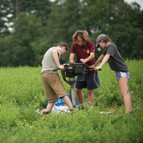 Soil testing at UNH