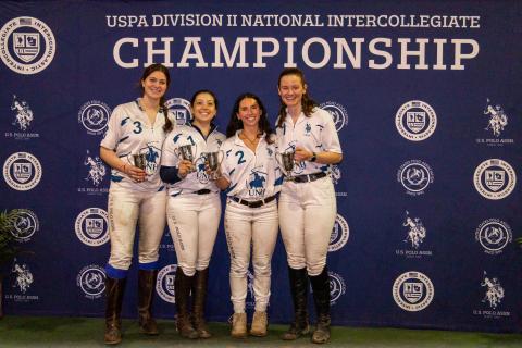 UNH Polo team poses at the national championship