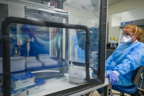 UNH COVID testing lab