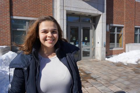 UNH student Alexis Maillet UNH student Alexis Maillet