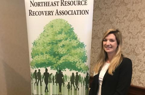 Jordan Strater presents at Northeast Resource Recovery Association annual membership meeting.