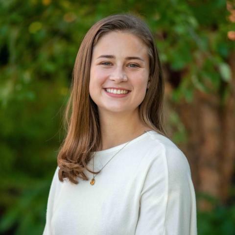 A photo of UNH COLSA student Lauren McDowell, who's majoring in Marine, Estuarine, and Freshwater Biology