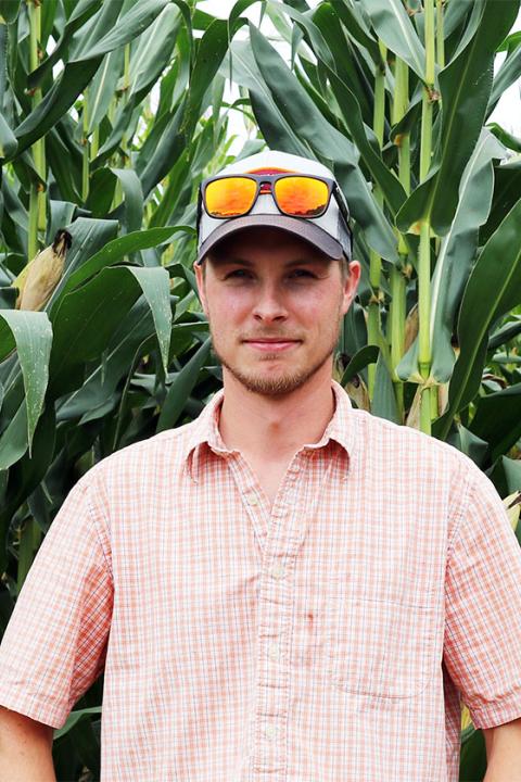 A photo of Peter Davis, manager of UNH Farm Services Operation